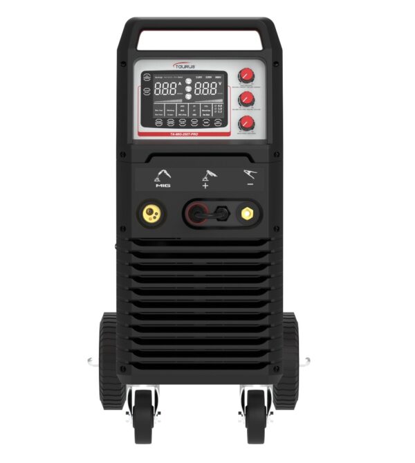 TAURUS MIG-250T-PRO MIG/MMA WELDING MACHINE – 250A – 220V + COMPACT TROLLEY + BZ25 TORCH - Image 2