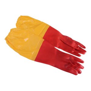 MASTER PVC RED GLOVE – SHOULDER W/YELLOW EXT