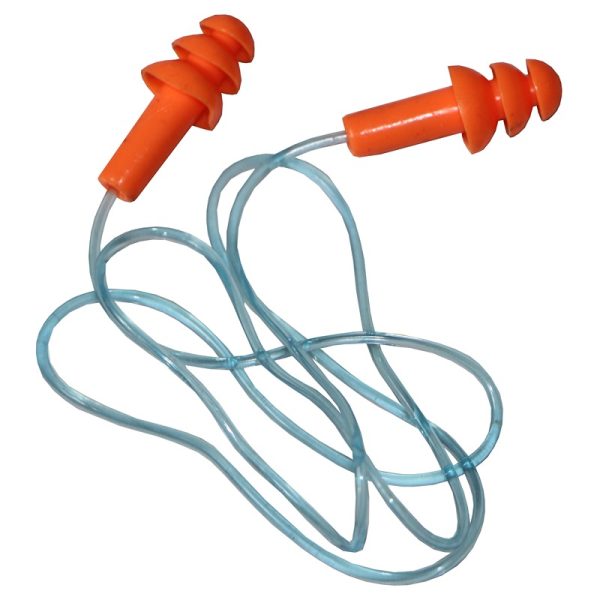 MASTER TRI-FLANGE REUSABLE EAR PLUG – NYLON CORDED